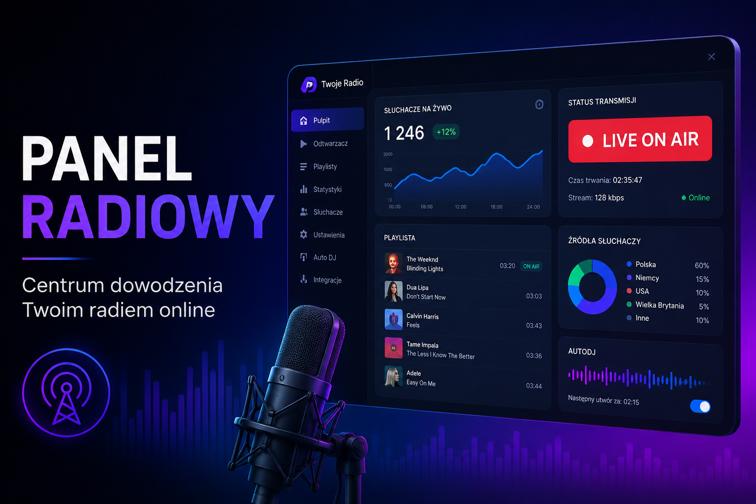 Panel radiowy