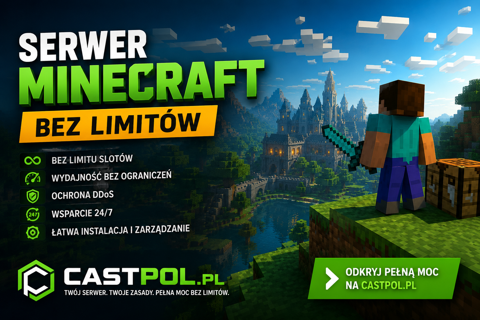 serwer minecraft bez limitów